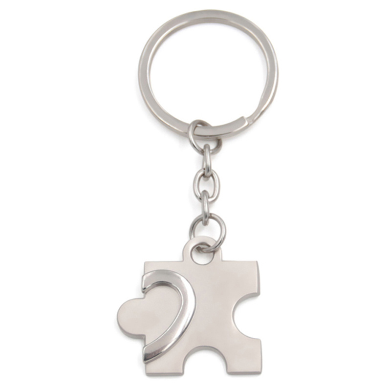 puzzle shape keychain