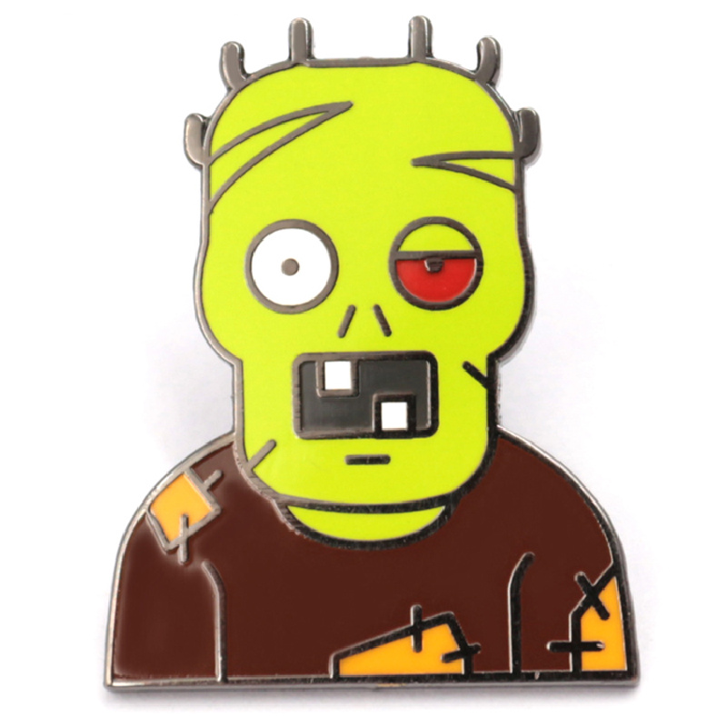 Zombie halloween pin