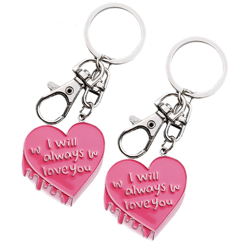 Custom love couple keychain