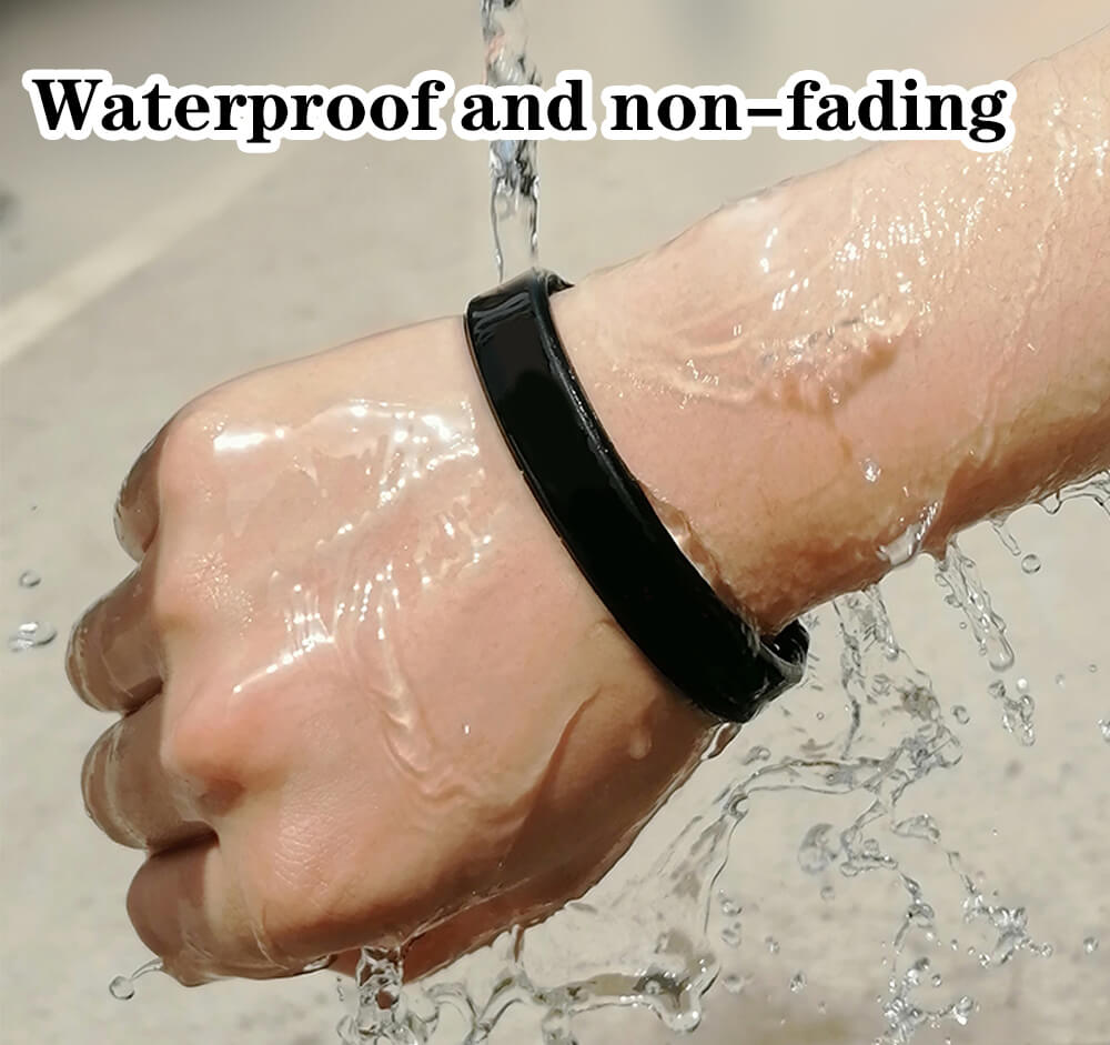 Custom silicone rubber wristband