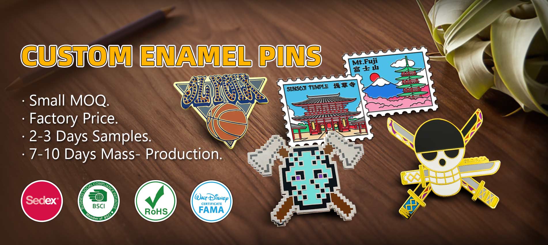 カスタムエナメルピン